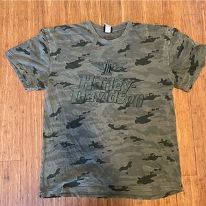 Harley-Davidson Men's Distressed Camo T-Shirt